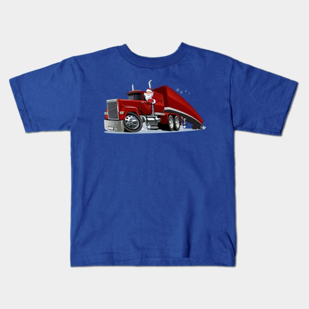 Cartoon truck Kids T-Shirt by Mechanik